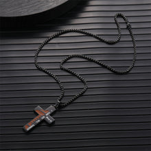 Load image into Gallery viewer, Inspirational Cross Pendant Necklace
