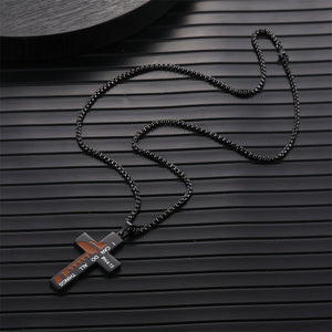 Inspirational Cross Pendant Necklace