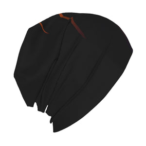Black Basketball Skull Beanie
