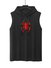Load image into Gallery viewer, Spider Print Men&#39;s Sleeveless Hoodie