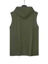 Load image into Gallery viewer, Spider Print Men&#39;s Sleeveless Hoodie