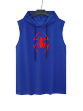 Load image into Gallery viewer, Spider Print Men&#39;s Sleeveless Hoodie