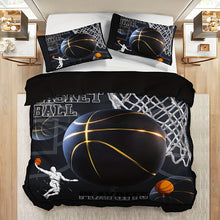 Load image into Gallery viewer, 3pcs Sports Basketball Duvet Cover Set (1 Duvet Cover + 2 Pillowcase Without Pillow Insert)