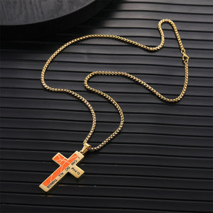 Inspirational Cross Pendant Necklace