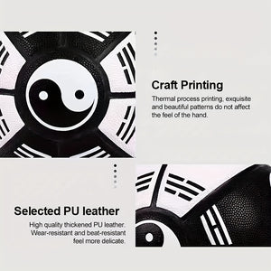 1pc Creative Size 7 PU Leather Basketball (With A Pump)