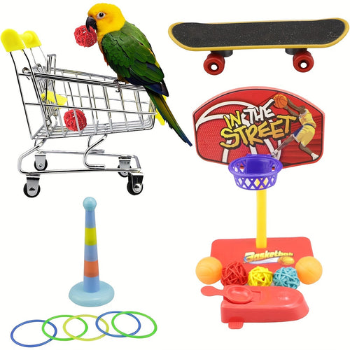 Craftsboys 5pcs Parrot Training Toy Set