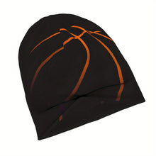 Load image into Gallery viewer, Black Basketball Skull Beanie