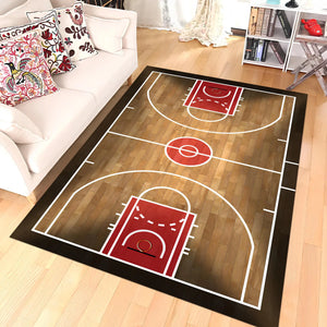 Basketball Court Sports Rug