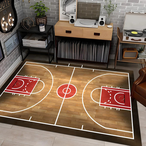 Basketball Court Sports Rug