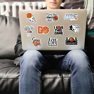 Basketball Stickers For Laptop, Luggage - 50 pc
