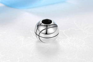 Sterling Silver Basketball Charm
