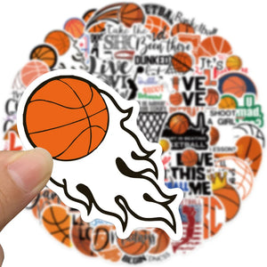 Basketball Stickers For Laptop, Luggage - 50 pc