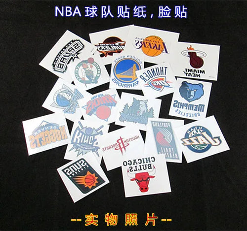 Basketball Team Stickers Temporary Tattoos x10