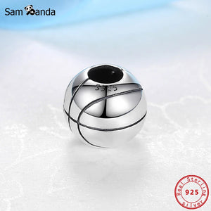 Sterling Silver Basketball Charm