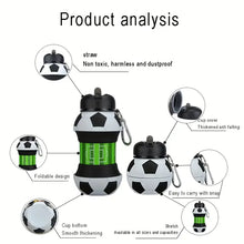Load image into Gallery viewer, Basketball Silicone Water Bottle