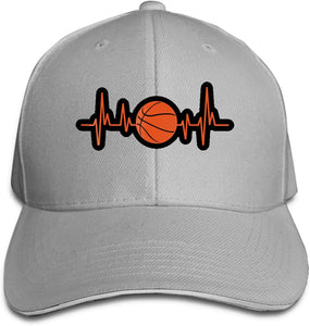 Basketball Heartbeat logo cap