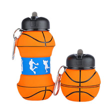 Load image into Gallery viewer, Basketball Silicone Water Bottle