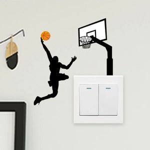 Basketball Sticker for light switch