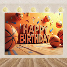 Load image into Gallery viewer, Basketball Game Backdrop Birthday Party Decorations