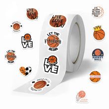 Load image into Gallery viewer, Basketball Stickers Various 500pc
