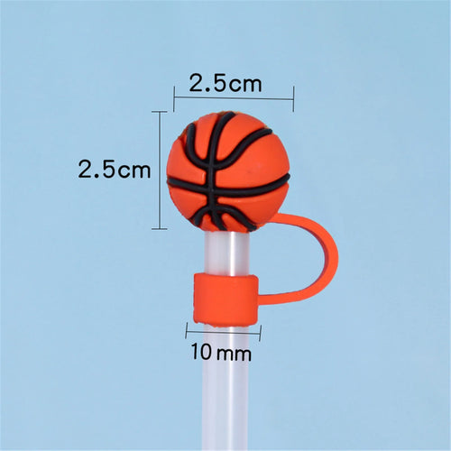 Basketball Straw Covers