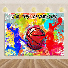 Load image into Gallery viewer, Basketball Game Backdrop Birthday Party Decorations