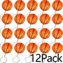 Load image into Gallery viewer, 12-24Pcs basketball ball keychain