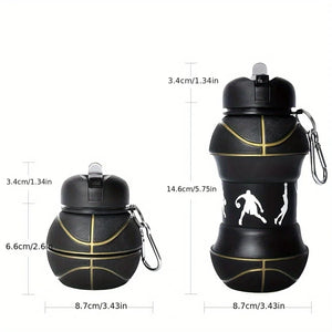 Basketball Silicone Water Bottle