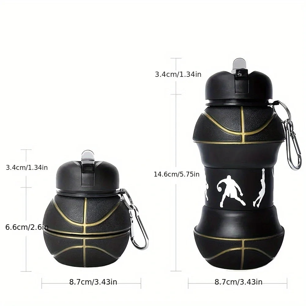 Basketball Silicone Water Bottle
