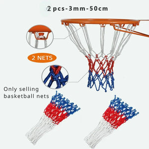 Standard Basketball Net Red+White, x1,x2 or x3 sets