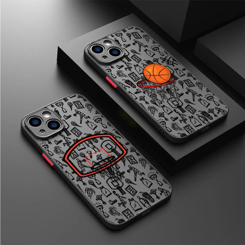 Basketball Art Phone Case for Apple iPhone 15 ,14