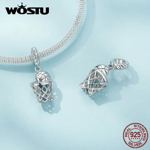 Sterling Silver Basketball Sports Charm