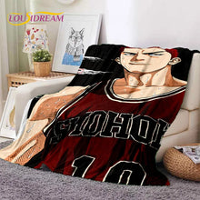 Load image into Gallery viewer, Cartoon Slam Dunk Basketball Anime Soft Blankets