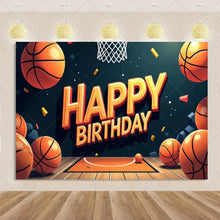 Load image into Gallery viewer, Basketball Game Backdrop Birthday Party Decorations