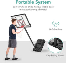 Load image into Gallery viewer, Basketball Hoop, 7.5-10ft Height Adjustable w/Shock Absorbent Rim