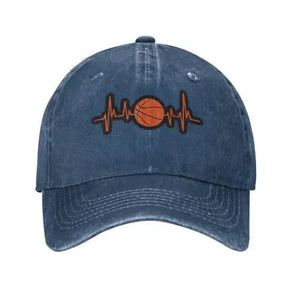 Basketball Heartbeat logo cap
