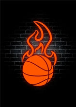 Load image into Gallery viewer, Modern Basketball Posters and Prints Neon