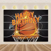 Load image into Gallery viewer, Basketball Game Backdrop Birthday Party Decorations