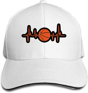Basketball Heartbeat logo cap