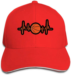 Basketball Heartbeat logo cap