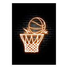 Load image into Gallery viewer, Modern Basketball Posters and Prints Neon