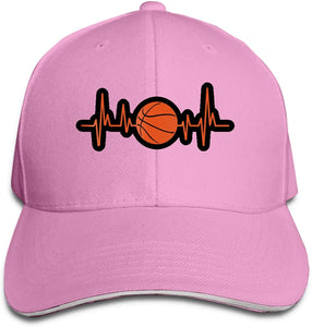 Basketball Heartbeat logo cap