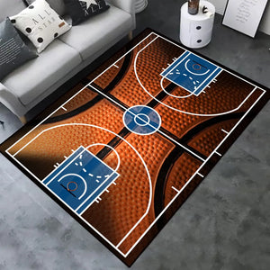 Basketball Court Large Rug