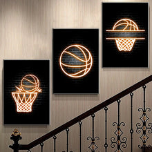 Load image into Gallery viewer, Modern Basketball Posters and Prints Neon