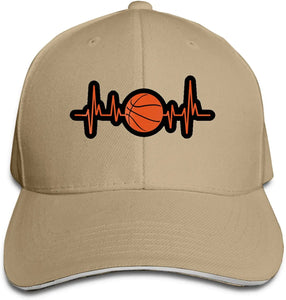 Basketball Heartbeat logo cap