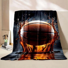 Load image into Gallery viewer, Basketball Art Printed Blanket