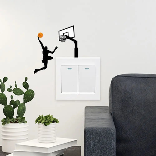 Basketball Sticker for light switch