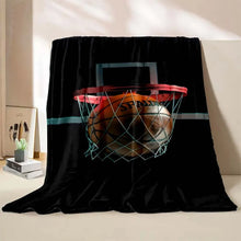 Load image into Gallery viewer, Basketball Art Printed Blanket