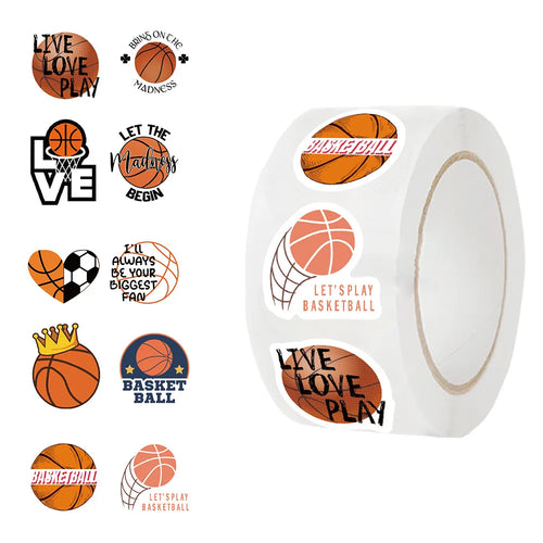 Basketball Stickers Various 500pc