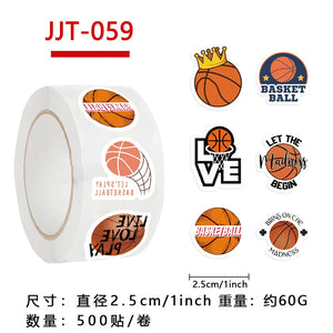 Basketball Stickers Various 500pc